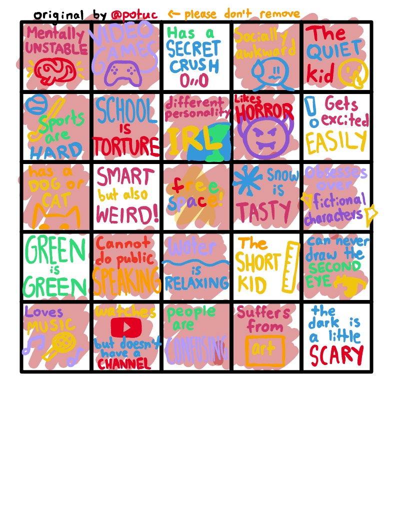 Relatable Bingo - Notability Gallery