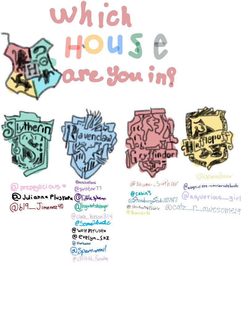 Which House Are U In?? XD - Notability Gallery