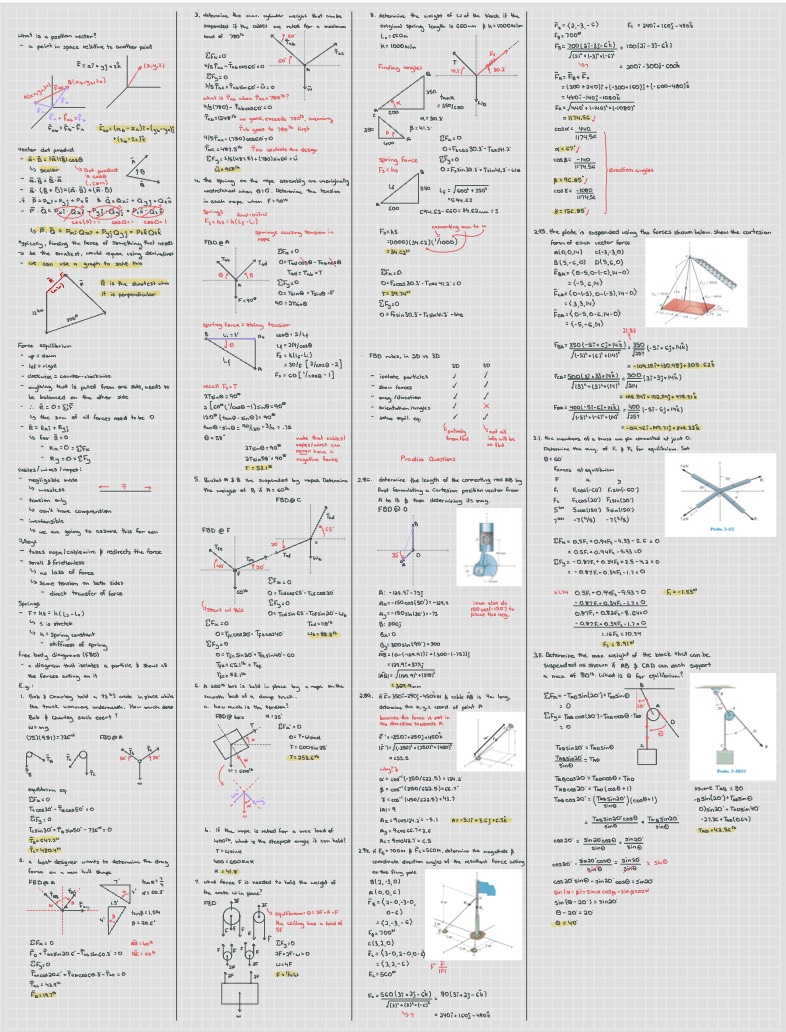 Ropes, Cables, And Spring Forces - Notability Gallery