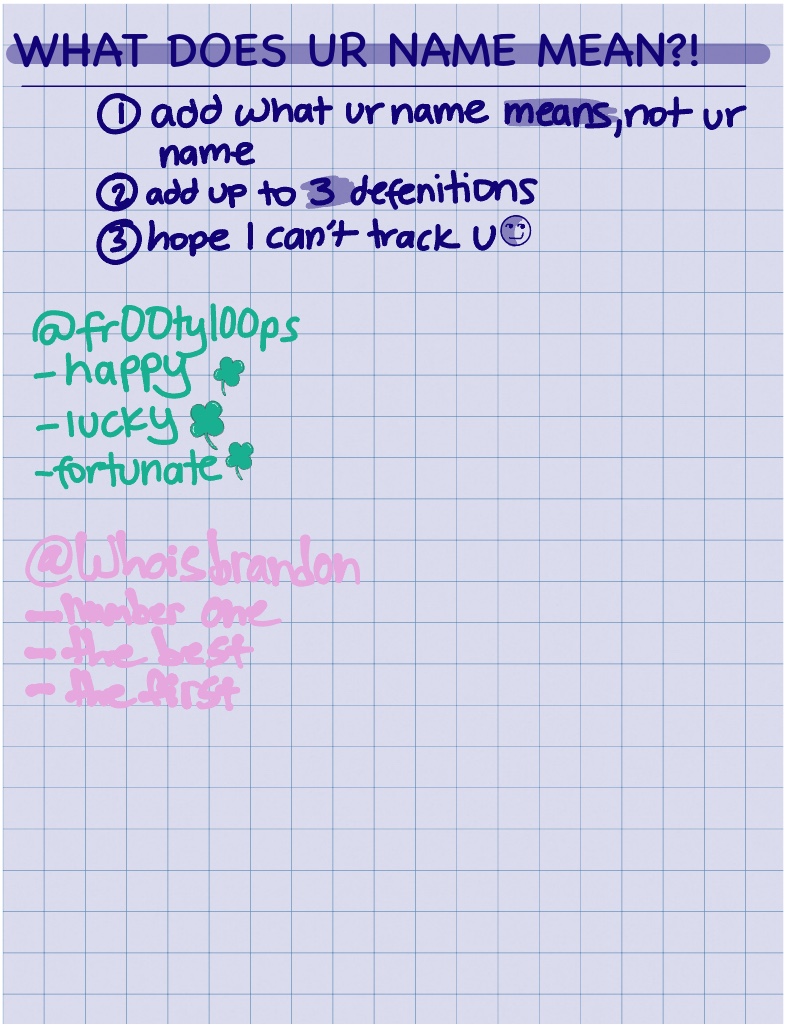 Welcome to what does your name mean notability gallery