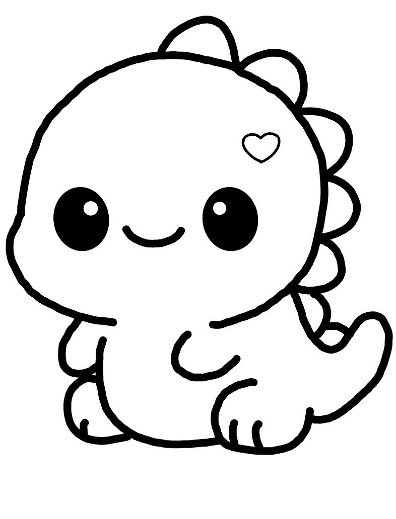 Cute Dino Coloring Sheet! - Notability Gallery