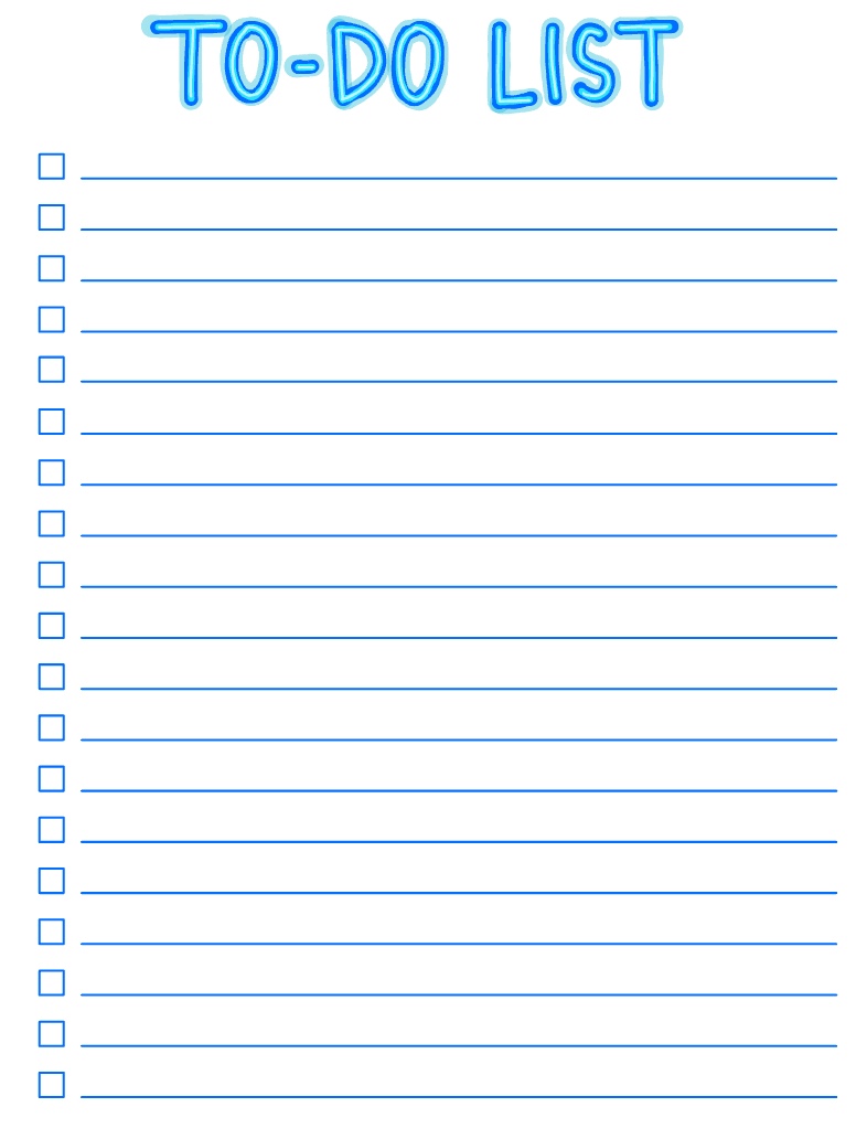 Neon To-do List - Notability Gallery
