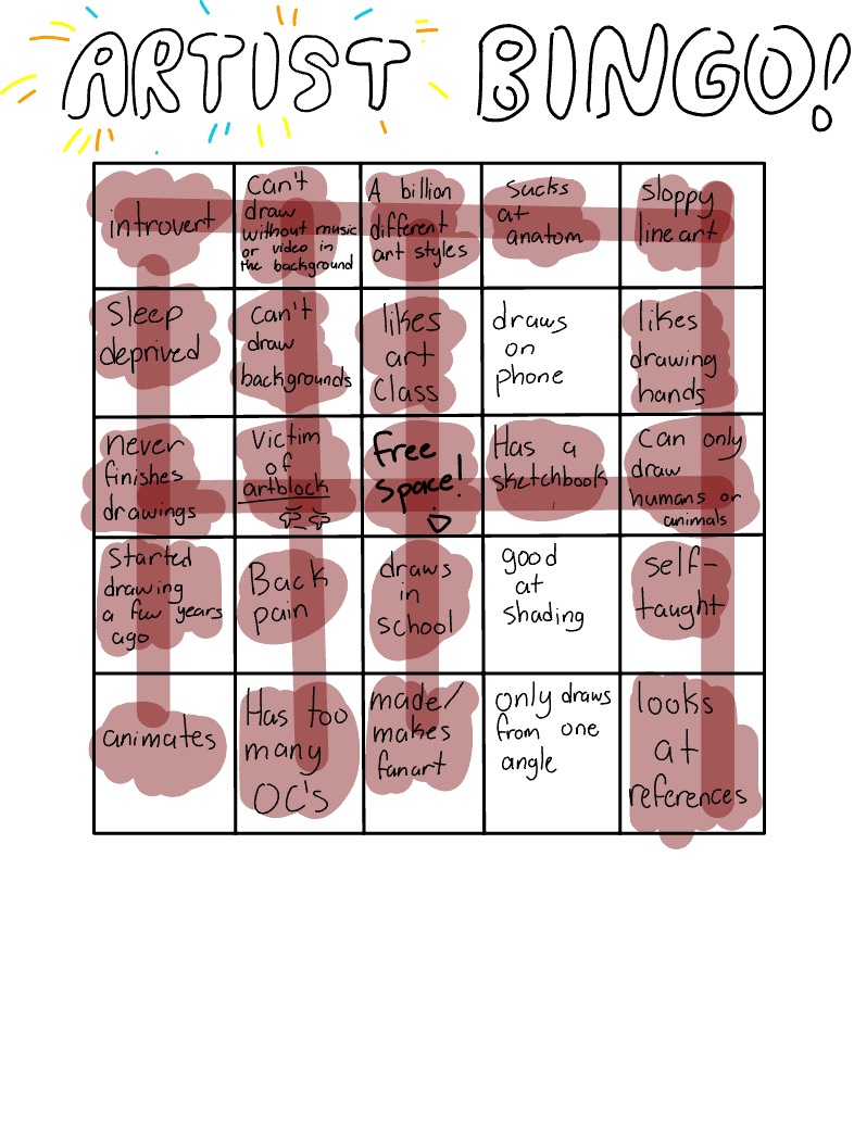 Artist Bingo (2) - Notability Gallery
