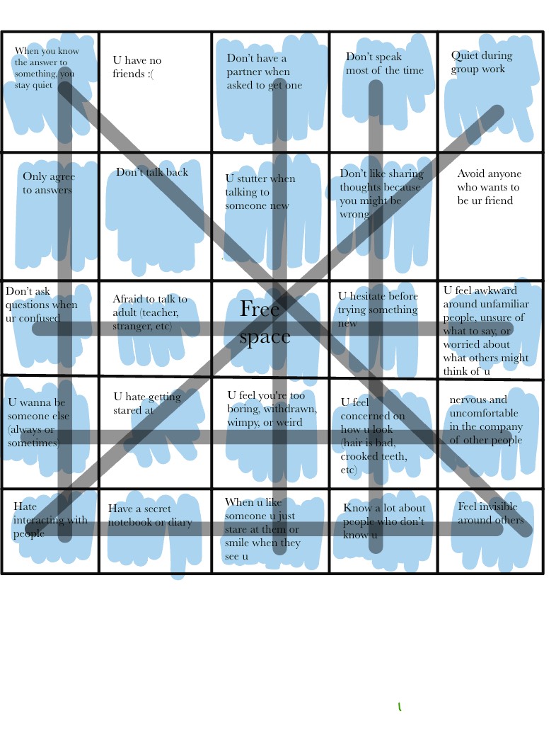 Shy Bingo - Notability Gallery