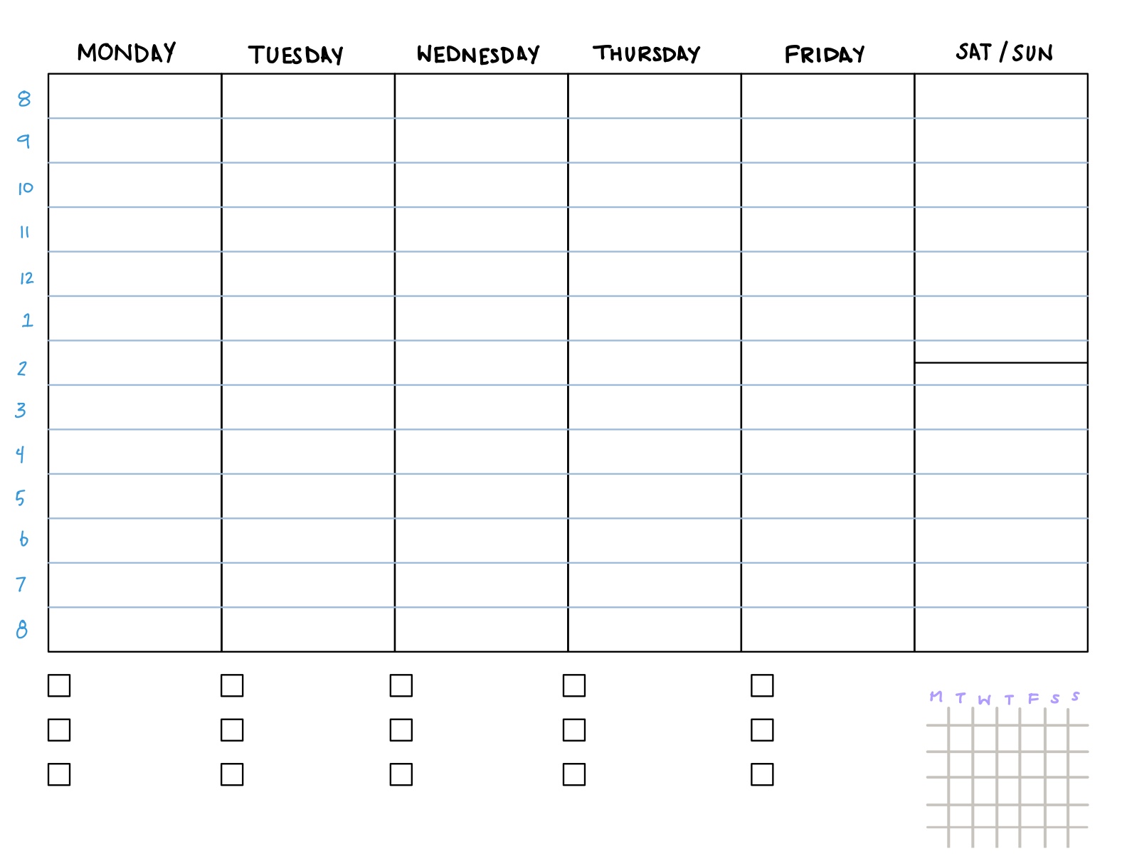 Weekly Planner Template Notability Gallery