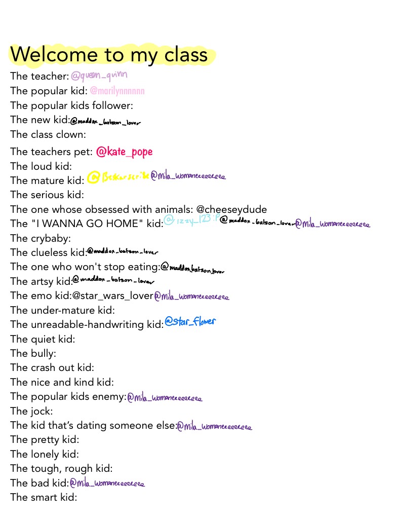 Welcome To Class! - Notability Gallery
