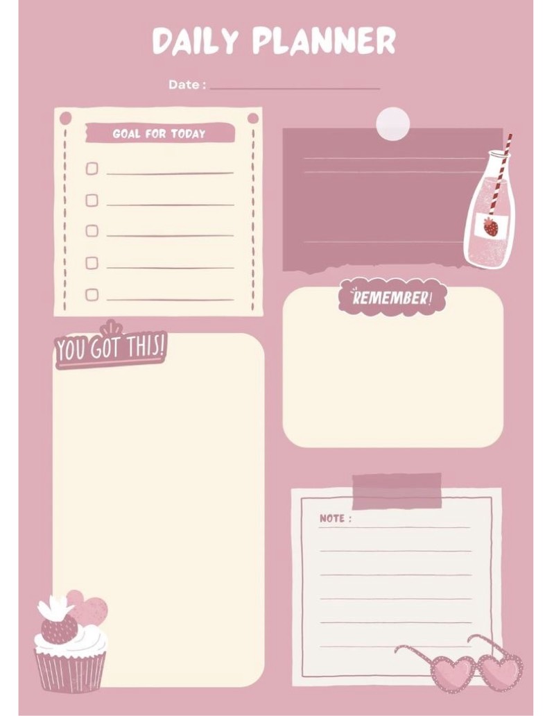 Cute Daily Planner 🌸🌸 - Notability Gallery