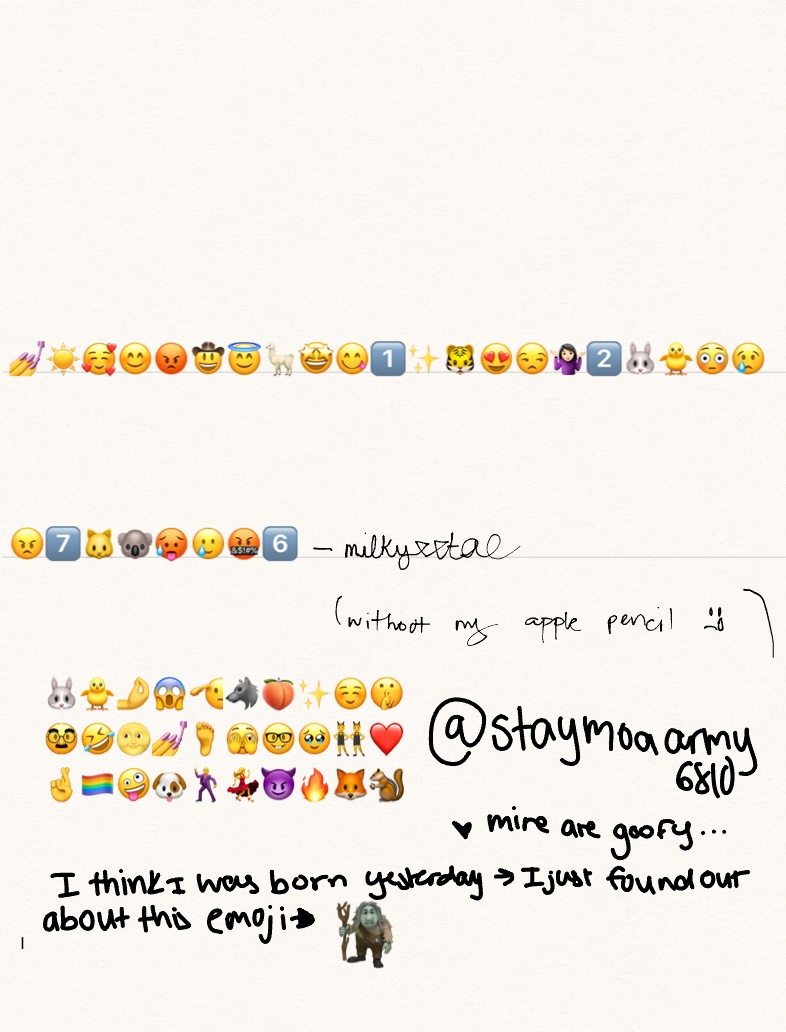 ✰Put Your Recent Emojis ✰ - Notability Gallery