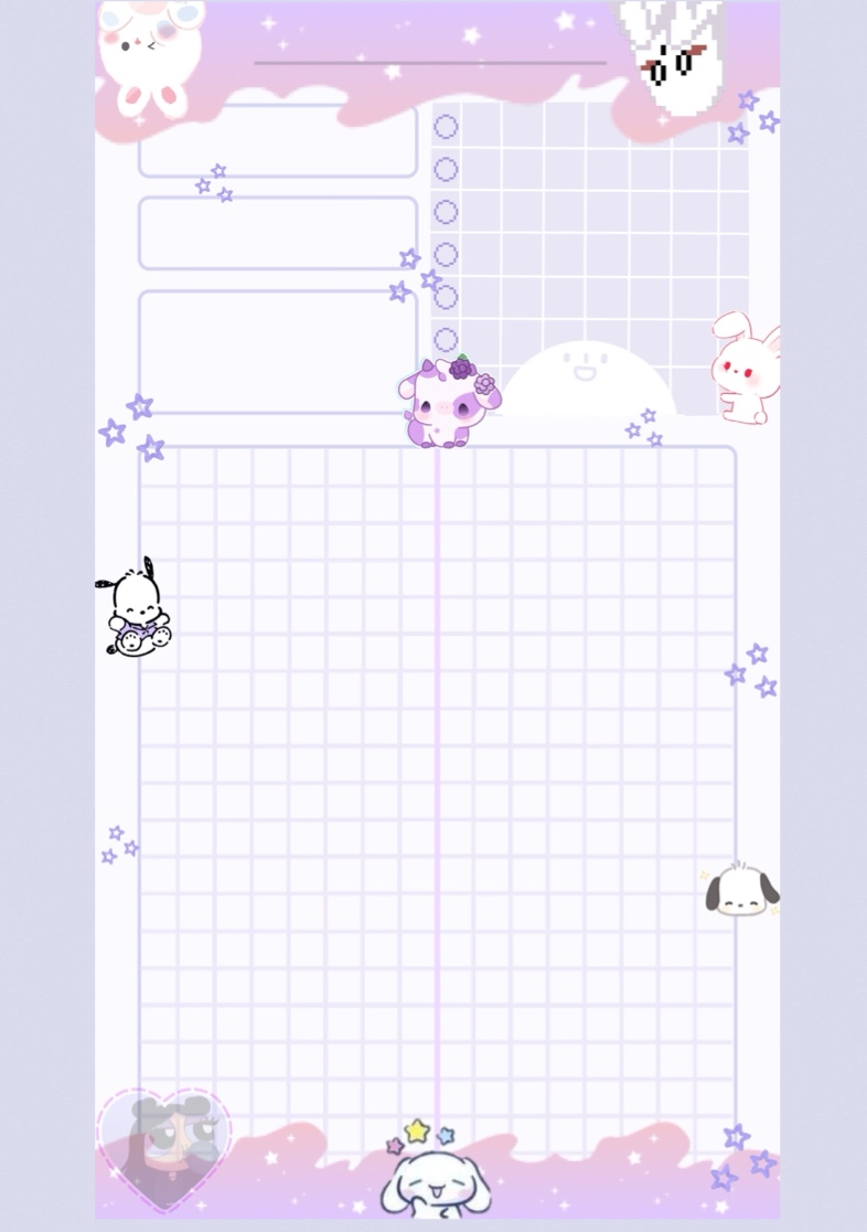 Decorated Purple Template - Notability Gallery