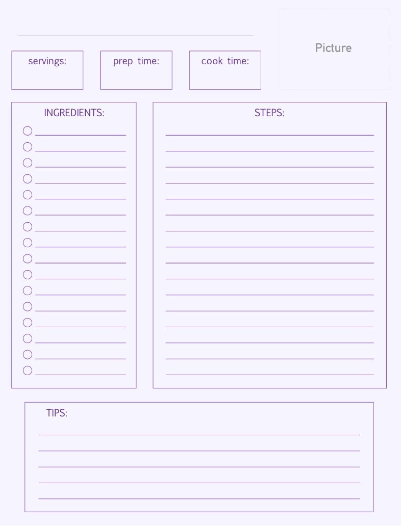 Recipe Template - Notability Gallery