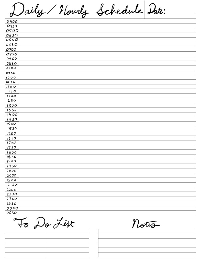 0400-0030 Daily Schedule - Notability Gallery