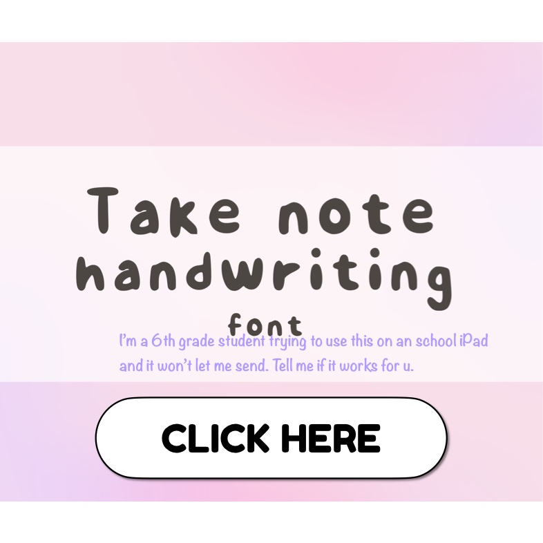 How To Make Your Handwriting A Font On Notability