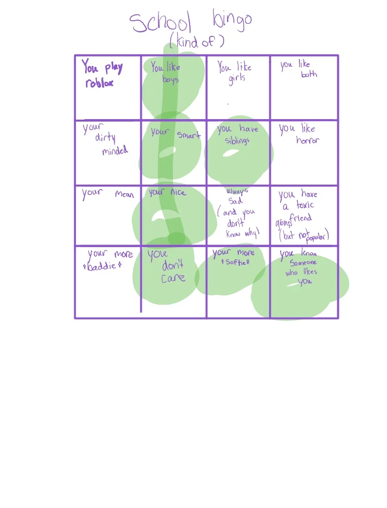 Schools Bingo🐵💅🏼 - Notability Gallery