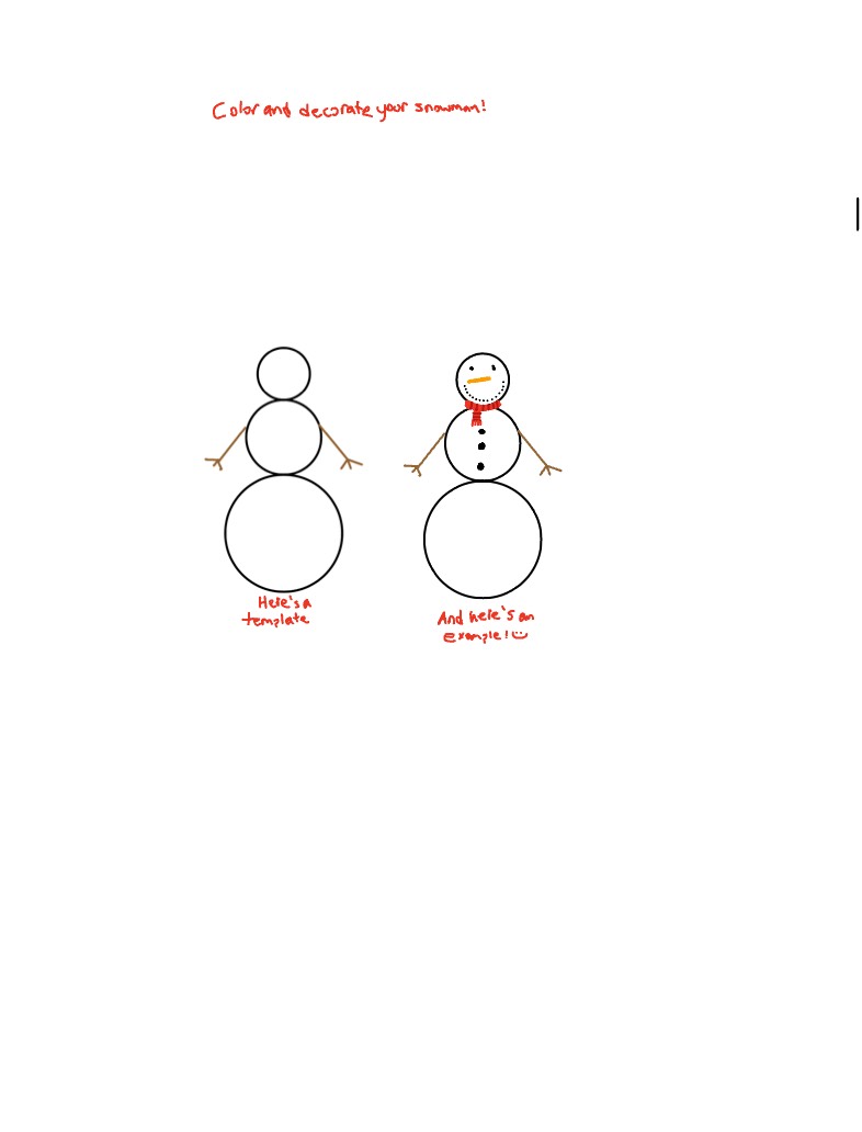 Snowman Coloring - Notability Gallery
