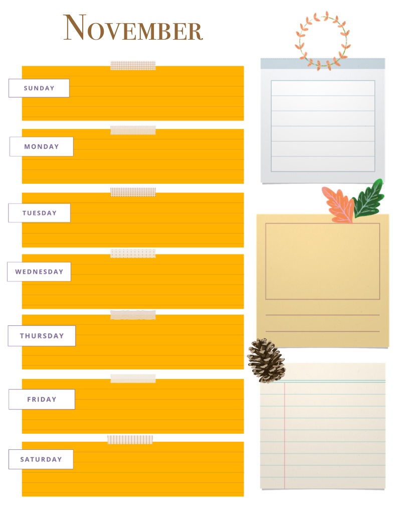 Monthly Nov Notes November - Notability Gallery