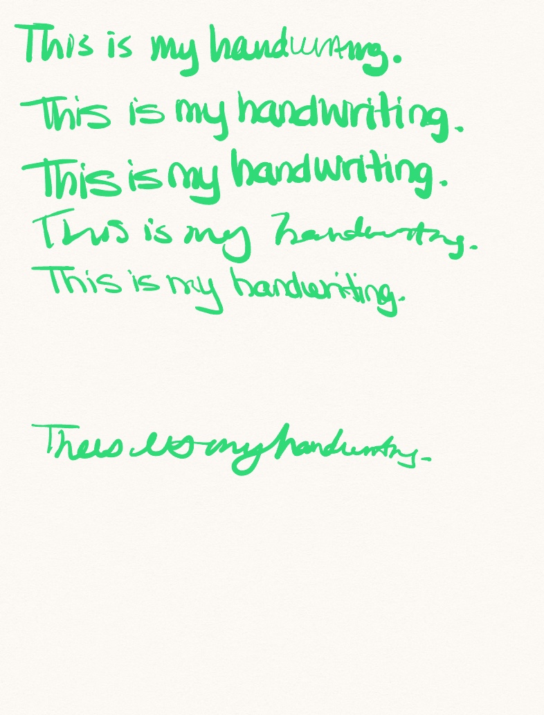 This Is Not My Handwriting - Notability Gallery