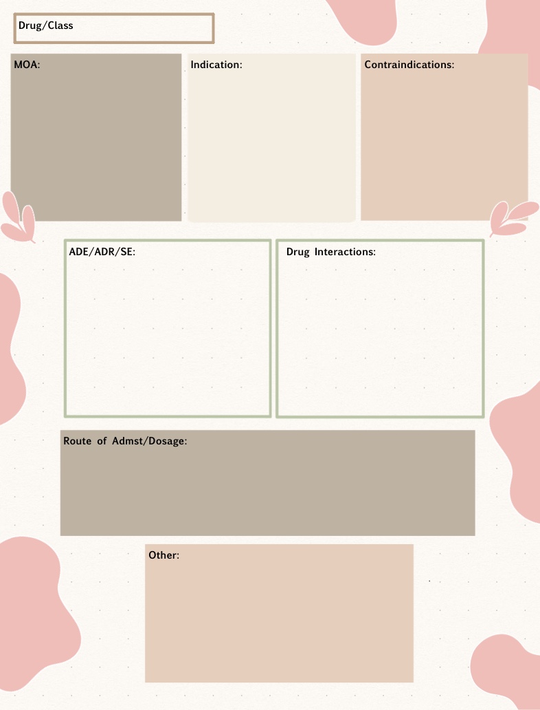 Pharm Template - Notability Gallery
