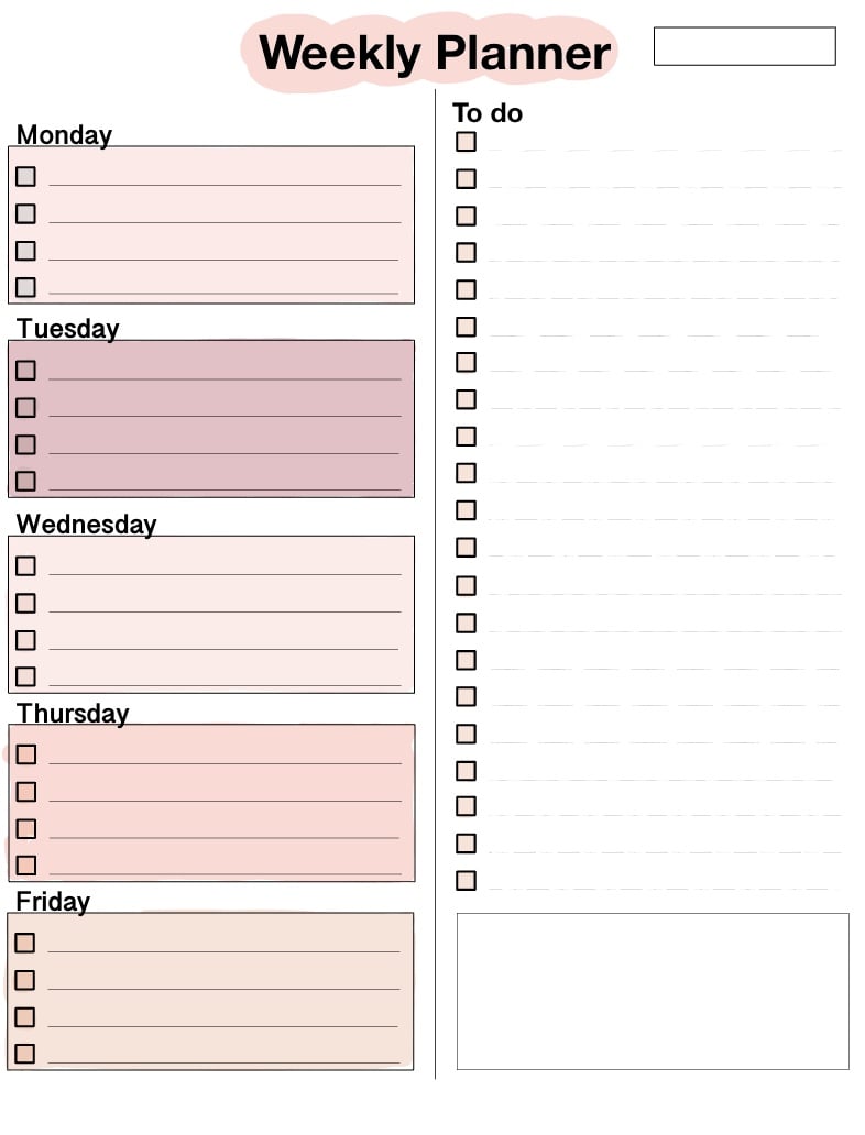Daily Planner With To Do List Template - Notability Gallery