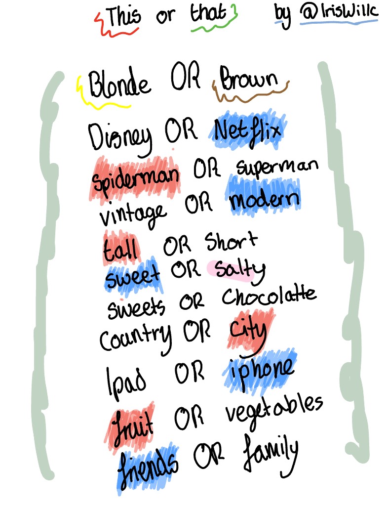 This Or That Part 2 - Notability Gallery