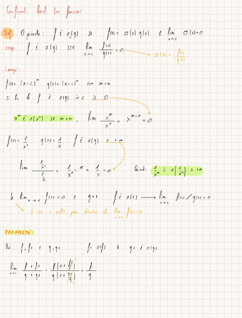 Riassunto Confronti Locali E Formula Di Taylor - Notability Gallery