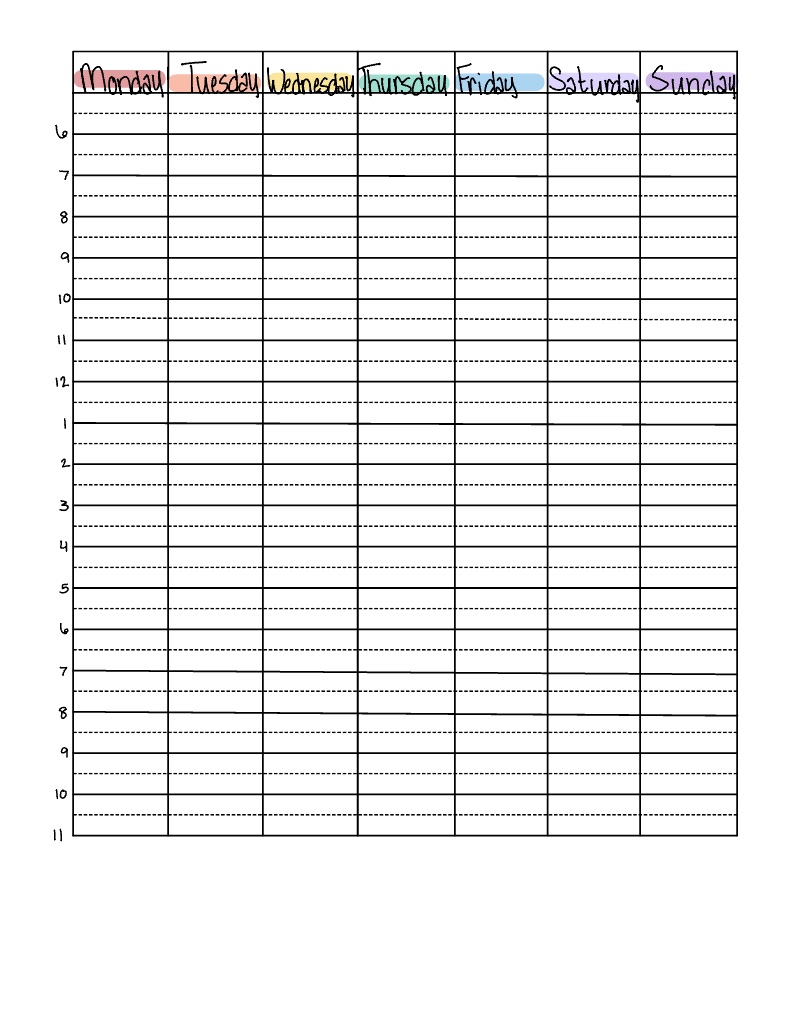 Daily Schedule - Notability Gallery