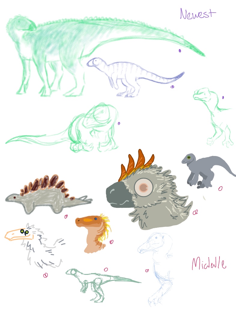 Dinosaur Drawings From Class (.Newest To Oldest) - Notability Gallery