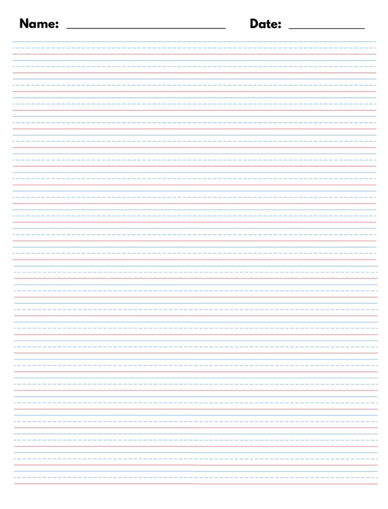 Handwriting Template Blue Red - Notability Gallery