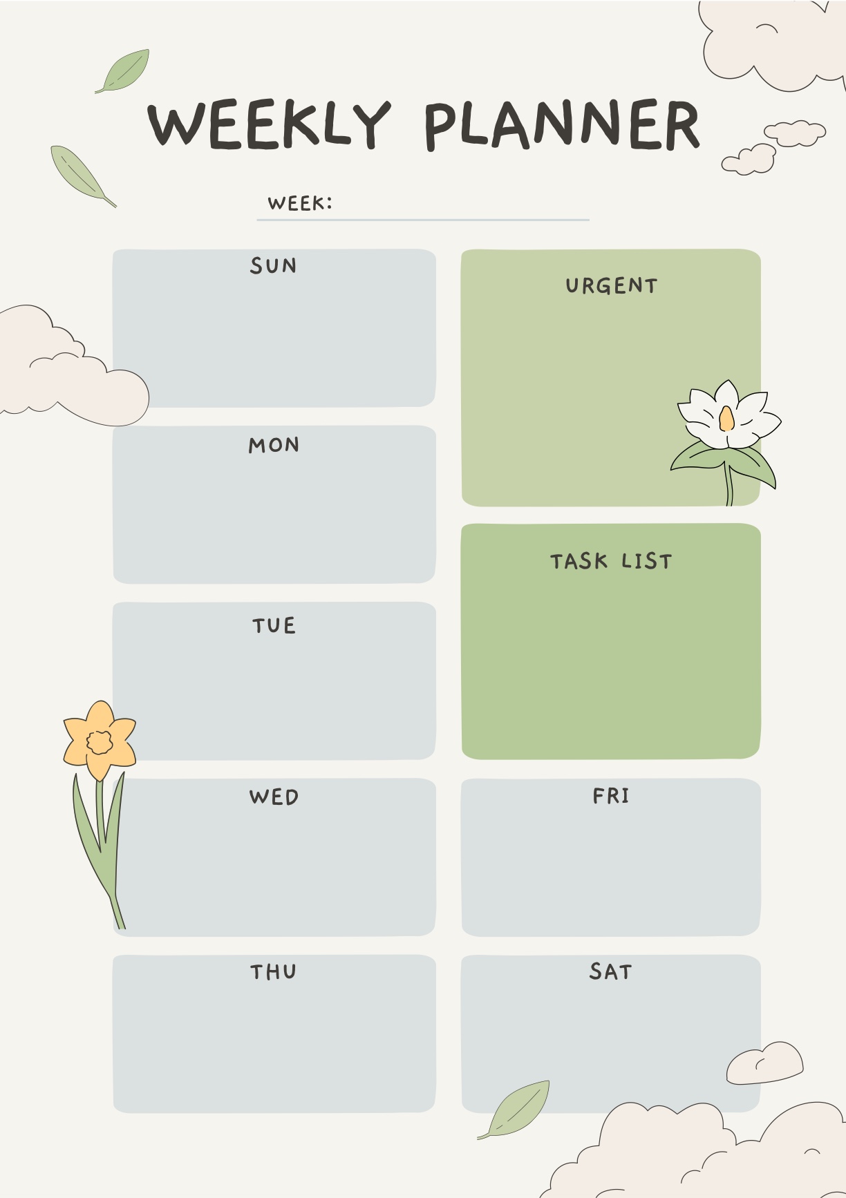 Weekly Planner Template - Notability Gallery