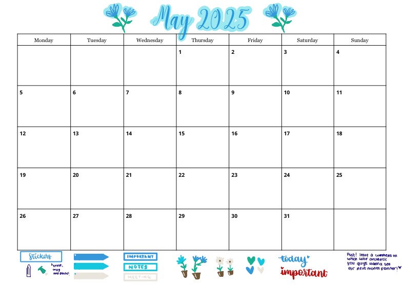 May 2025 Planner - Notability Gallery