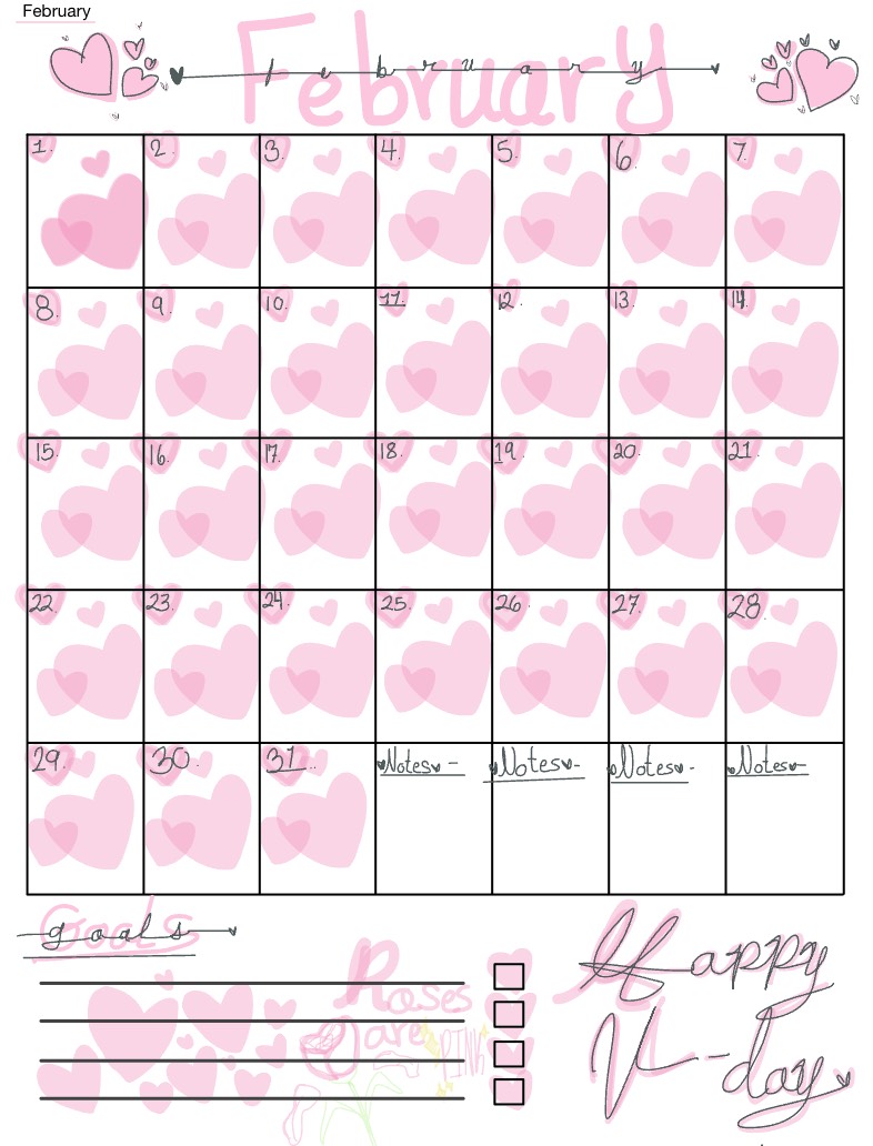 Cute February Month