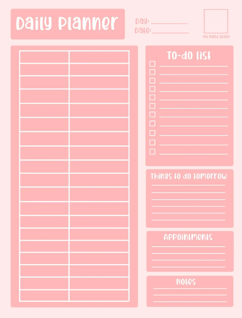 Aesthetic Daily Planner Notability Gallery 6094