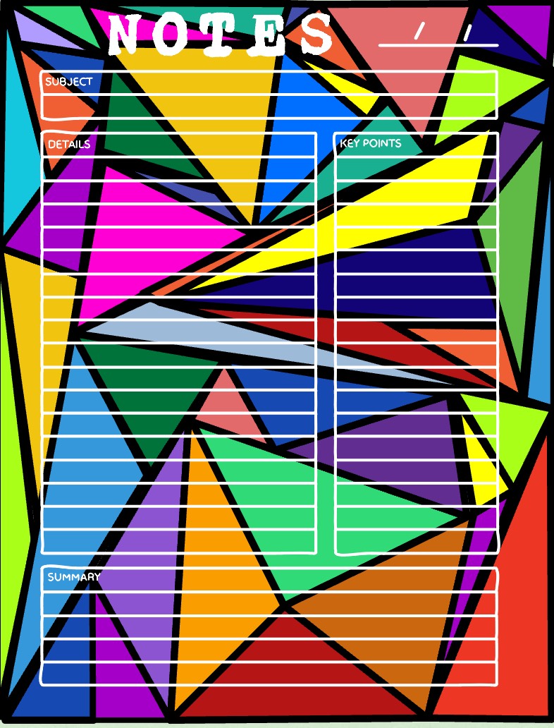 Note Template Triangles - Notability Gallery