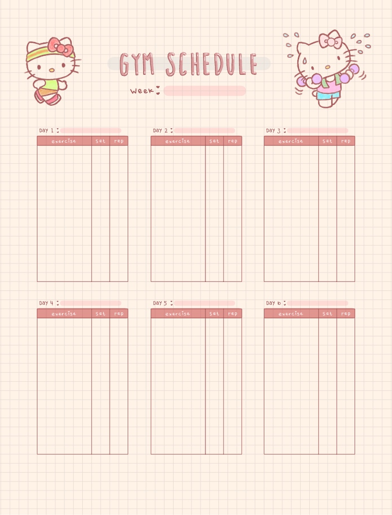 Gym Planner - Notability Gallery