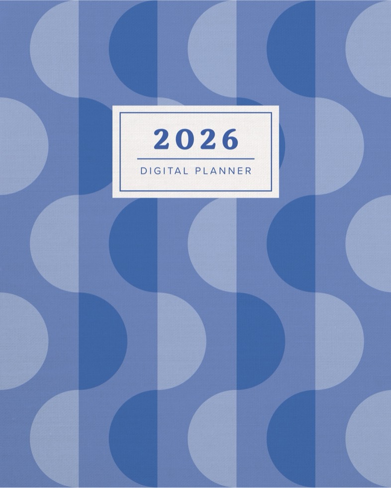 2026 Digital Portrait Planner (Blue Cover, Monday Start) - Notability ...