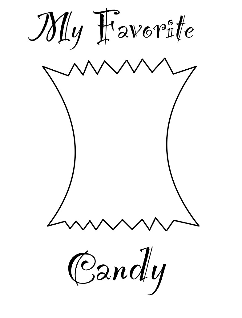 My Favorite Candy Coloring Page - Notability Gallery
