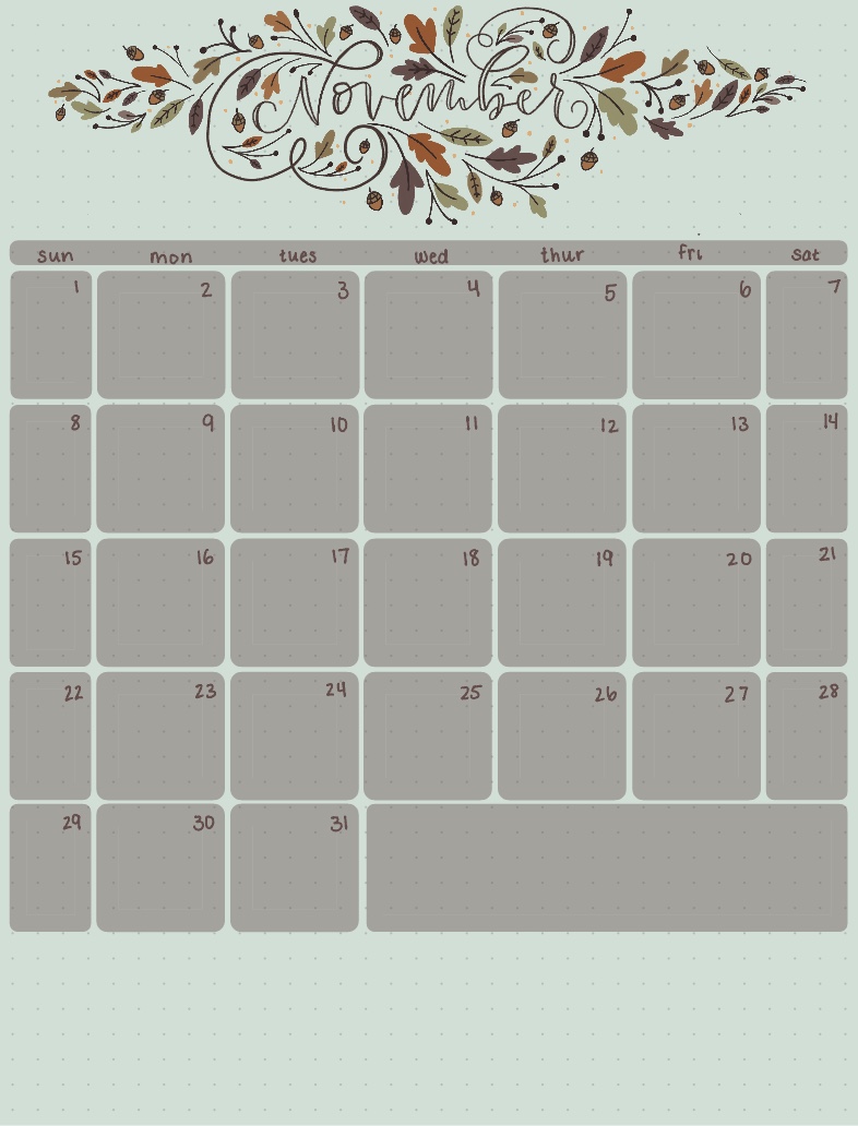November Planner - Notability Gallery