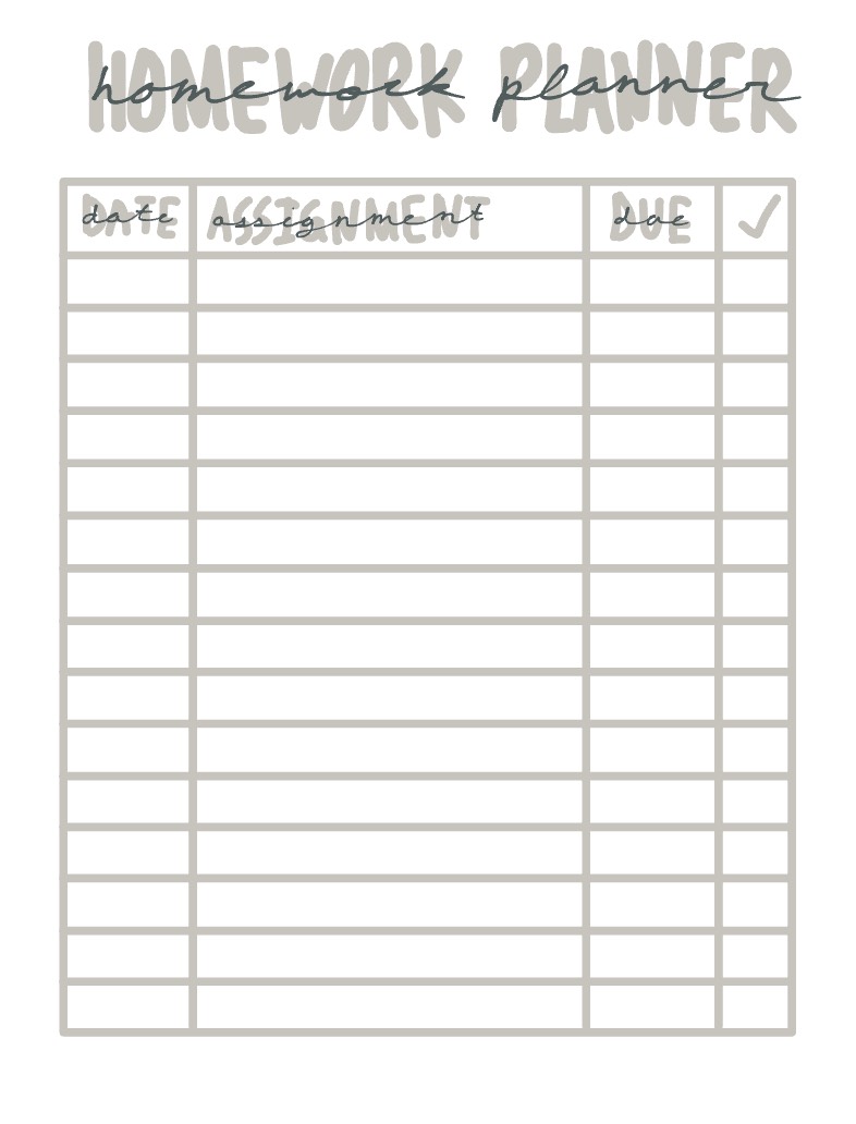 Homework Planner (request From @longlivecowgirls34) - Notability Gallery