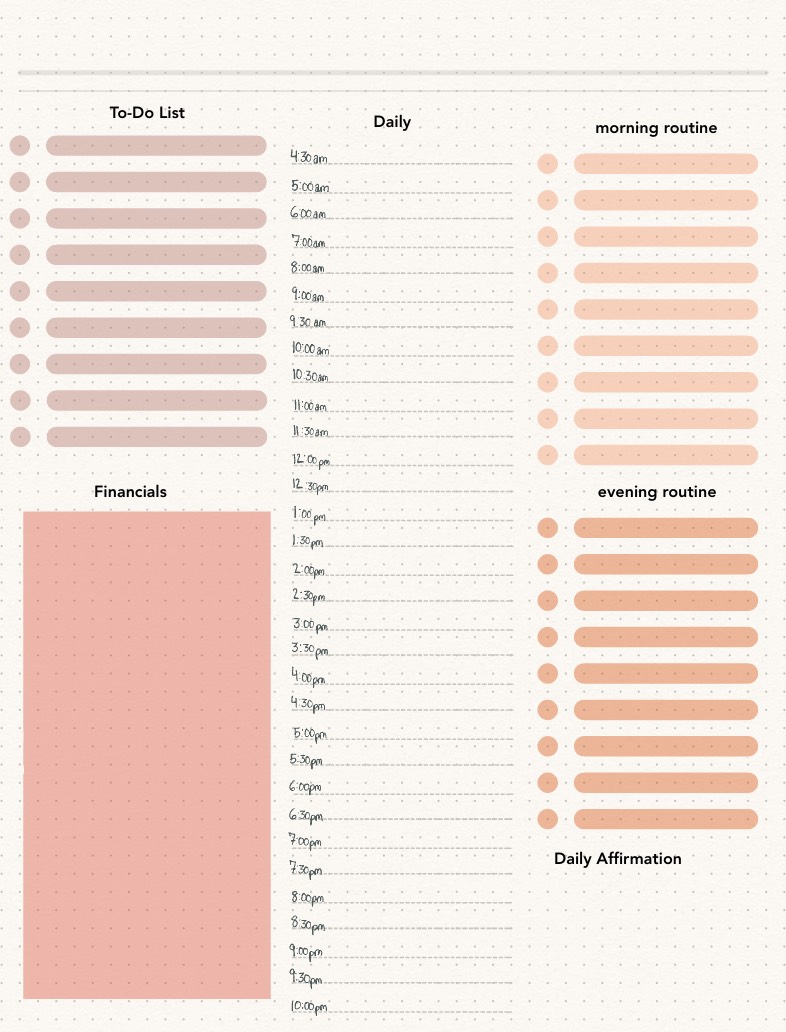 Daily Routine - Notability Gallery
