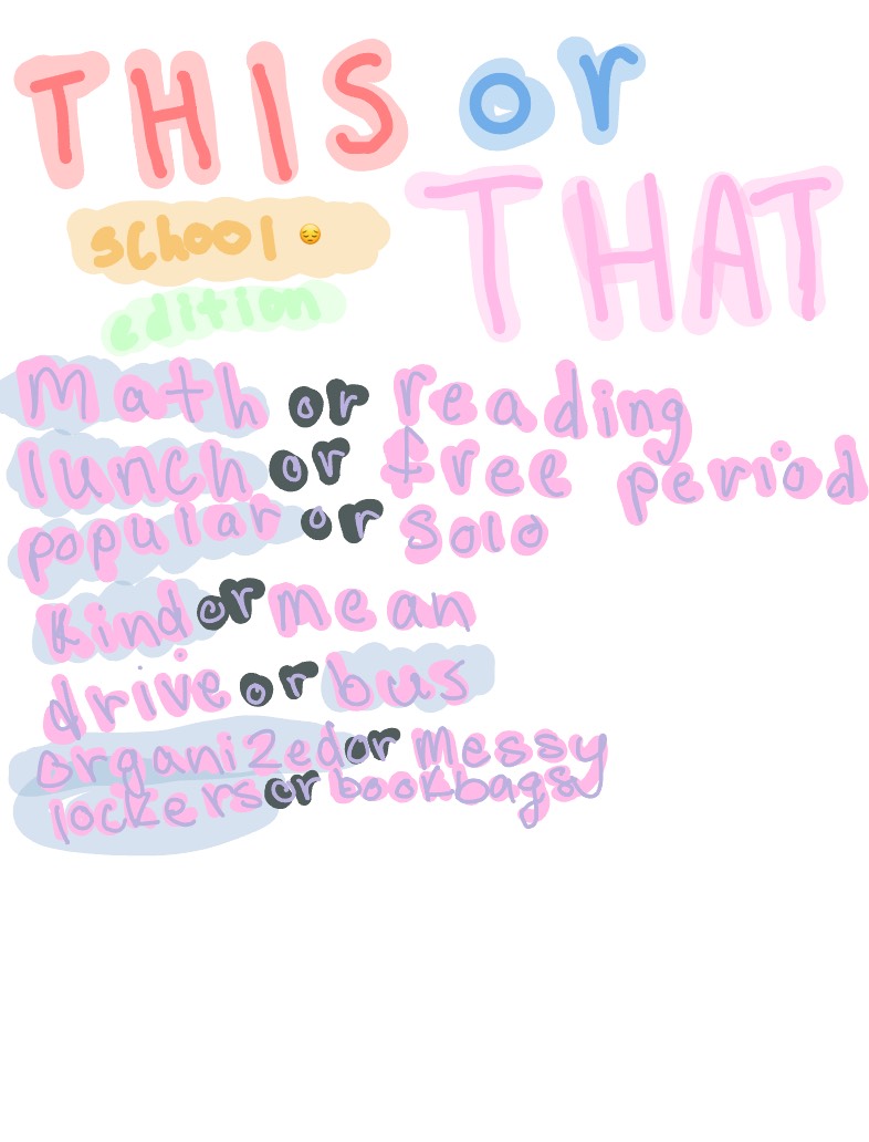 This Or That!!!! - Notability Gallery