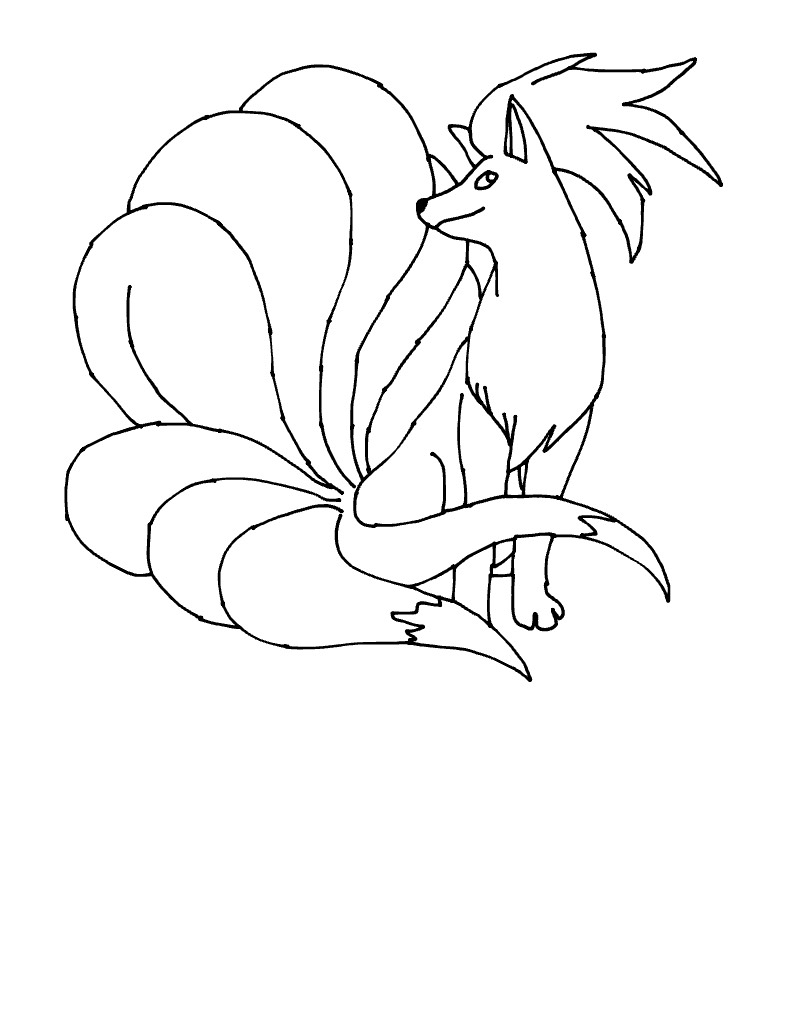 Ninetales (non Colored) - Notability Gallery