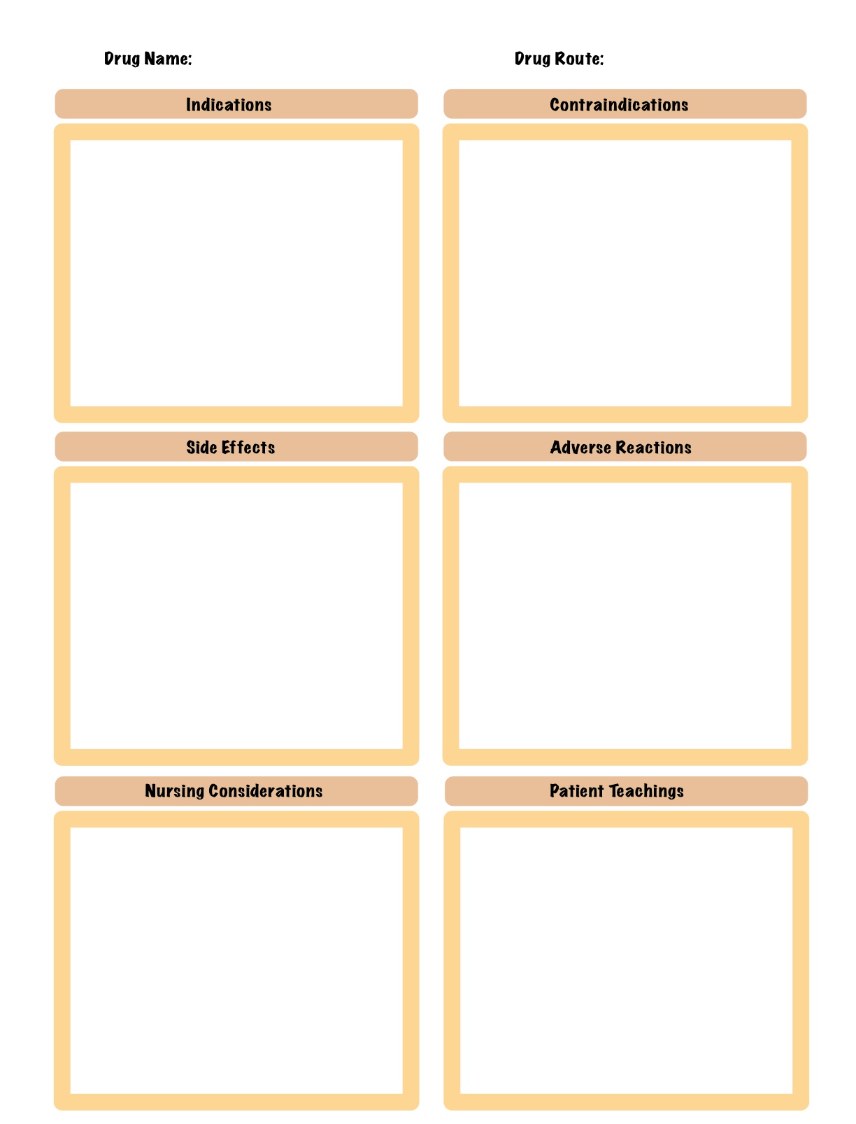 Orange Drug Template - Notability Gallery