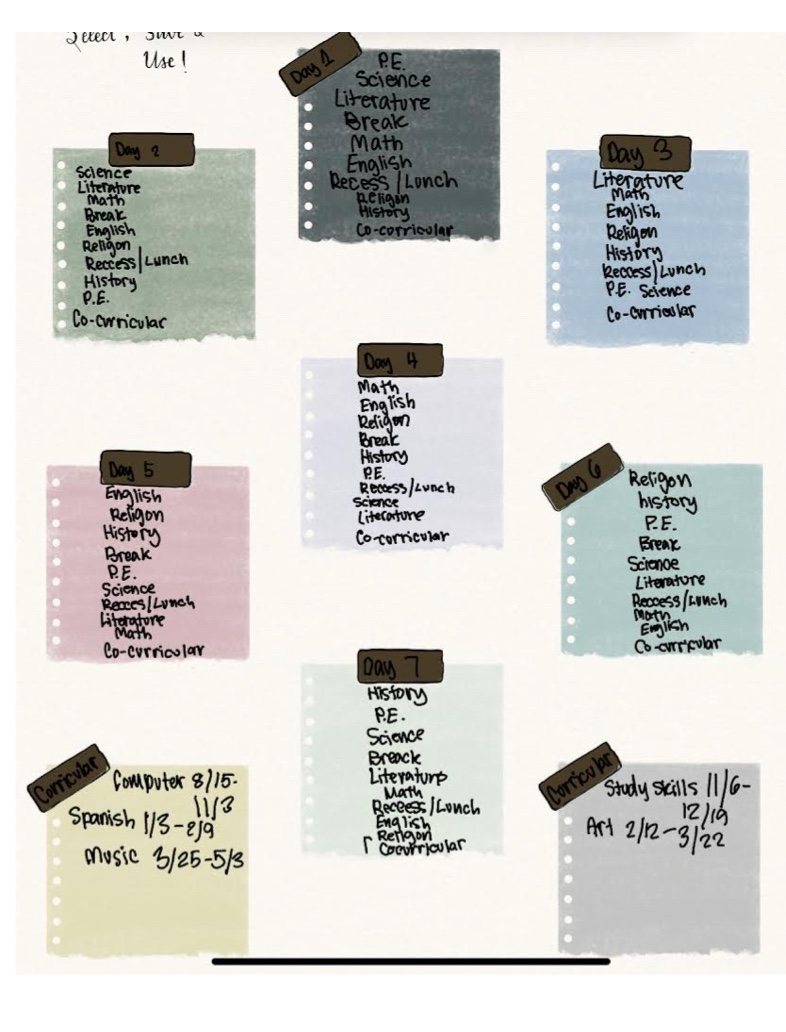 Schedule - Notability Gallery