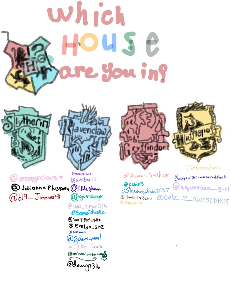 Which House Are U In?? XD - Notability Gallery