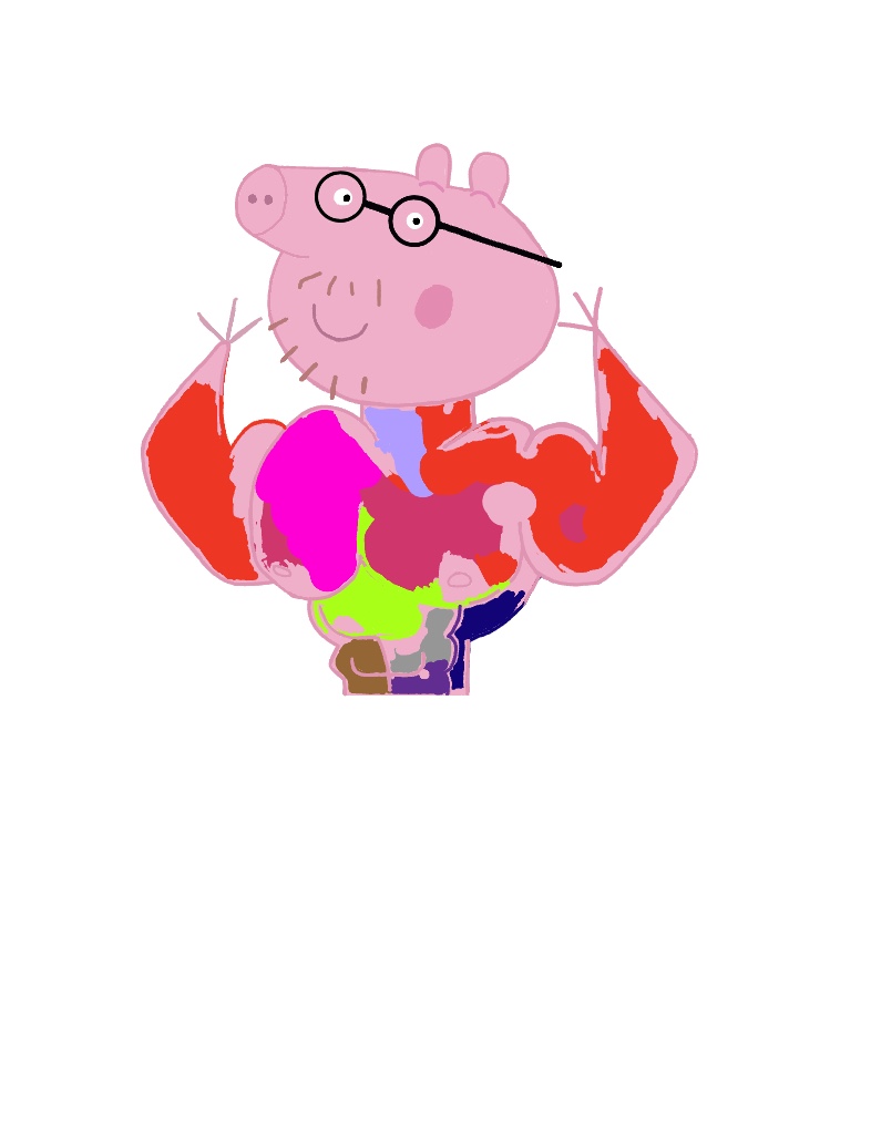 Papa Pig Version Super Muscle - Notability Gallery