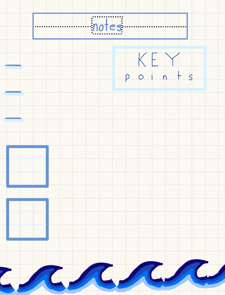 Waves Cute Notes - Notability Gallery