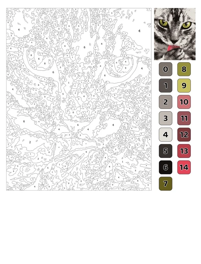 Colour By Number Cat Notability Gallery 7319