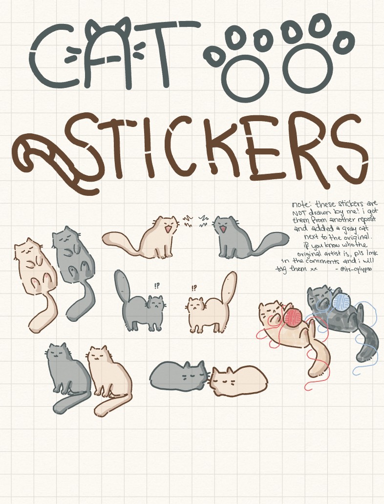 Cute Cat Stickers 🐾 - Notability Gallery