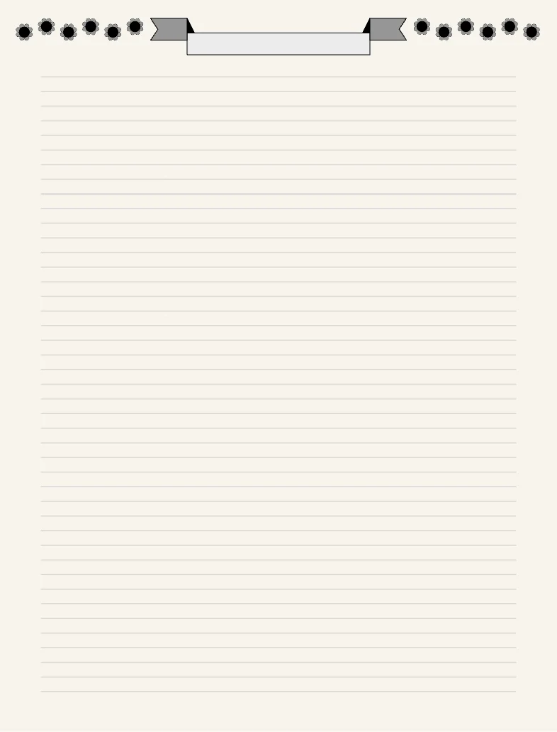 Printable Cute Notepad Template Pdf