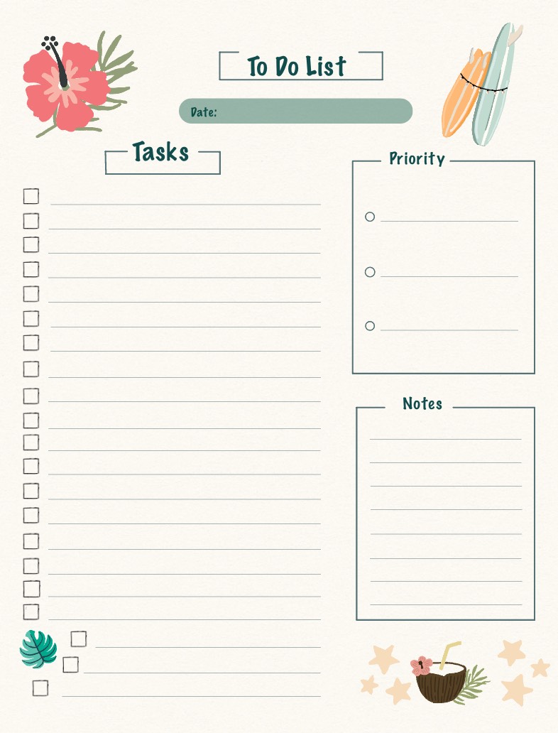 Summer To Do - Notability Gallery