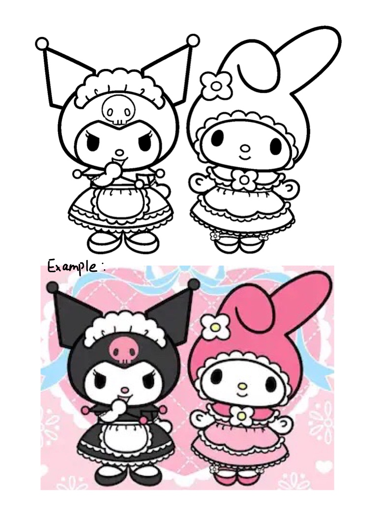 Sanrio Sledding Coloring Page 🫶🏻 - Notability Gallery